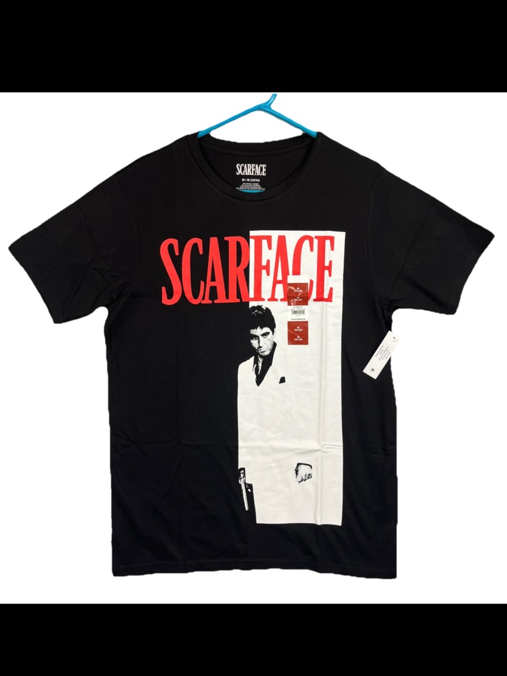 Scarface Movie Poster T Shirt Adult Medium Black Promo Licensed New With Tags